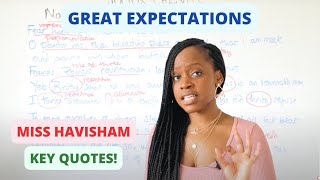 Miss Havisham Character Quotes amp WordLevel Analysis  quotGreat Expectationsquot GCSE English Revision [upl. by Orlene42]