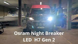 Installation och test av Osram Night Breaker Led H7 Gen 2 [upl. by Alber906]