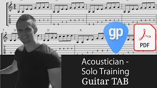 Acoustician  Solo training 2 Guitar Tabs TABS [upl. by Daly]