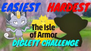 Easiest to Hardest Pokémon Rewards Isle of Armor Diglett Hunt [upl. by Candida]