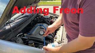 Adding Freon to a Corolla [upl. by Vina]