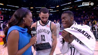 Tyrese Martin and Dennis Schröder after the Nets win in Phoenix [upl. by Francisco694]