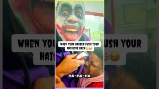 When you get your hairline push back recedinghairline joker barbershop happyhalloween2024 bald [upl. by Theron]