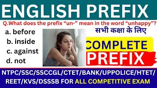 GRAMMAR ENGLISH PREFIX FOR ALL COMPRTITIVE EXAM CTETJTETSCCGLUPTETSSSBBANKNTPCRAILWAYS [upl. by Asial635]