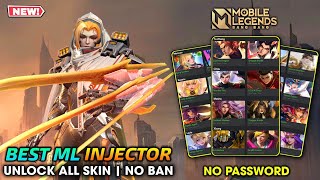 LATEST ML INJECTOR NEW UPDATE NO BAN 2024  UNLOCK ALL SKIN IN MOBILE LEGENDS  NEW PATCH [upl. by Norved959]