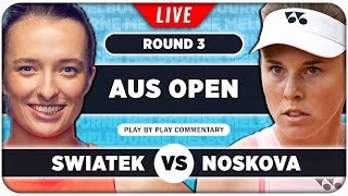 SWIATEK vs NOSKOVA • Australian Open 2024 • LIVE Tennis PlaybyPlay Stream [upl. by Luby193]