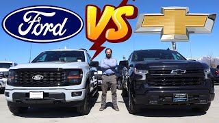 2024 Ford F150 vs 2024 Chevy Silverado Is Chevy Still King [upl. by Leahey725]