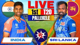 Live India vs Sri Lanka 1st T20 Live Match Score amp Commentary  IND vs SL Live Cricket match Today [upl. by Maro]