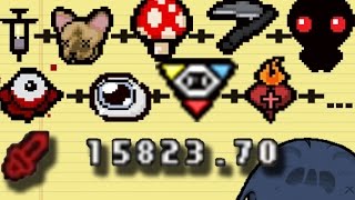 TODOS LOS OBJETOS DE DAÑO 15000 DMG  TRAMBOLIKOMBOS  The Binding Of Isaac AFTERBIRTH [upl. by Enellek448]