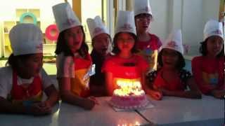 Nadias 10th Birthday  Young Chefs Academy  Cake Cutting [upl. by Nesila]