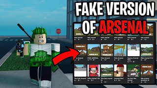 Playing Roblox Arsenal Fake versions [upl. by Vernier]