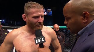 UFC 267 Jan Blachowicz Octagon Interview [upl. by Nellahs]