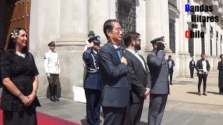 🇰🇷🇨🇱 South Korea and Chile National Anthem Played by Chilean Military Bands Version 2 [upl. by Rayle]