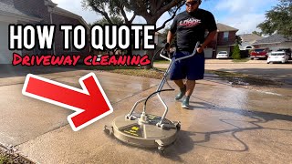 Pressure wash pricing How much to charge for driveways my simple price [upl. by Analeh890]