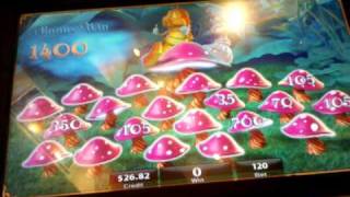 Alice in Wonderland slot machine Caterpillar bonus round [upl. by Gilman]