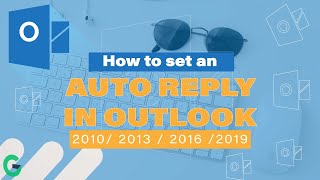 HOW TO SET AN AUTO REPLY IN OUTLOOK 2019 2020 [upl. by Otrebogir]