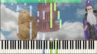 Youtube Wh0re  Pewdiepie Song Synthesia Piano Tutorial [upl. by Nerej928]