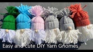 Easy And Cute DIY Yarn Gnomes [upl. by Shuler]