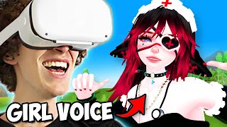 Showing VRChat my Girl Voice Impression not a voice changer [upl. by Llewsor]