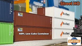 Street HOth Container 40ft Low Cube by Athearn ตู้คอนไทเนอร์รายละเอียดดีที่มีข้อด้อย [upl. by Wailoo]