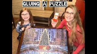 How To Glue a Puzzle  EASIEST WAY [upl. by Eeleimaj]