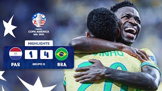 PARAGUAY 14 BRASIL  HIGHLIGHTS  CONMEBOL COPA AMÉRICA USA 2024™ [upl. by Yl]