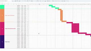 Gantt1Gantt Chart Google Sheets Project Management [upl. by Adnilreb]