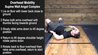 Overhead Mobility  Supine Wall Angel Complex [upl. by Margaux]