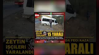 HAVRAN’DA ÜZÜCÜ KAZA 15 YARALI MinibüsKaza Havran [upl. by Nay]