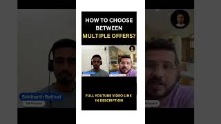 How to choose from Multiple Job Offers  How to Select between two Job Offers [upl. by Iderf]