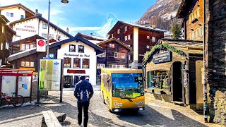 Zermatt is a fantastic Swiss village in the snowy Swiss Alps 🇨🇭 Switzerland 4K [upl. by Heid]