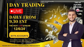 TRADING LIVE SampP 500 FUTURES MARKET [upl. by Filemon366]