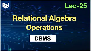 relational algebra operations in dbms [upl. by Springer767]