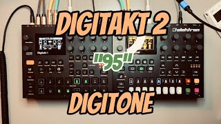 HighFrequency Harmonics amp Feedback  95BPM Jam on Digitakt 2 amp Digitone [upl. by Gregson]