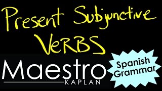 PRESENT SUBJUNCTIVE How to form conjugate verbs in Spanish [upl. by Eillit]