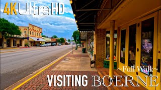 Boerne  4K Ultra HD  Texas  Ultimate Relaxation  Peaceful Walk  Travel  Downtown [upl. by Hagar]