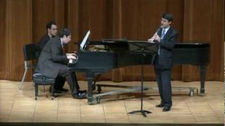 Boris Allakhverdyan clarinet with Stanislav Khristenko piano SaintSaens Clarinet Sonata 34 mvts [upl. by Eeladnerb]