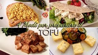 4 IDEE per cucinare il TOFU strapazzato in padella marinato fritto [upl. by Nolram]