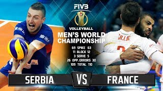 France vs Serbia  Highlights  Mens World Championship 2018 [upl. by Beaver]