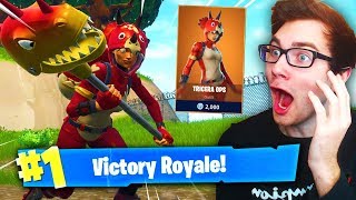 The LEGENDARY TRICERA OPS Skin Is HERE FIRST Fortnite Victory Royale Gameplay [upl. by Notkcorb]