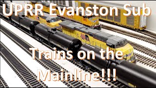 UPRR Evanston Sub  HO Scale Train Layout  Operations amp Realism s2021e13 Trains on the Mainline [upl. by Dalston]