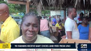 90 Farmers Receive Support from United Way of Jamaica  CVMTVNews [upl. by Animar]