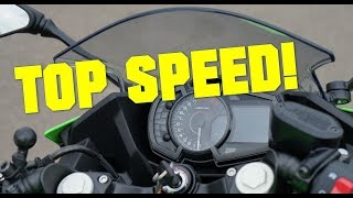 KAWASAKI NINJA 400 TOP SPEED [upl. by Eahsram]