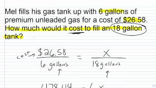 Algebra 1 Help Solving Proportion Word Problems [upl. by Eniamart]