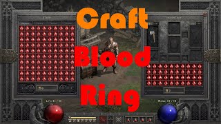 D2R  ASSASSIN LADDER SS 6  140 CRAFT BLOOD RING [upl. by Sirovaj]