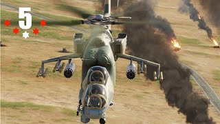 MI24P Hind Attack Helicopter Gunships Swarms battlefield  DCS [upl. by Atirehc]