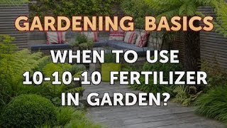 When to Use 101010 Fertilizer in Garden [upl. by Eirtemed]