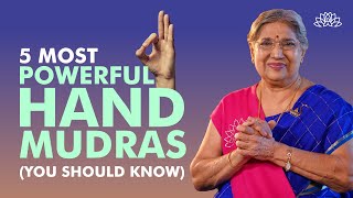 5 Powerful Yoga Hand Mudras for Optimal Health  Powerful Hand Mudras  Dr Hansaji [upl. by Aslehc]