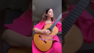 E Granados La Maja de Goya guitar music classicalguitar musician lamajadegoya [upl. by Frasco]