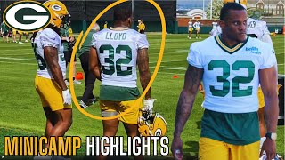 The Green Bay Packers Rookie Minicamp Looks NASTY First Look Minicamp Highlights Marshawn Lloyd [upl. by Dannel]